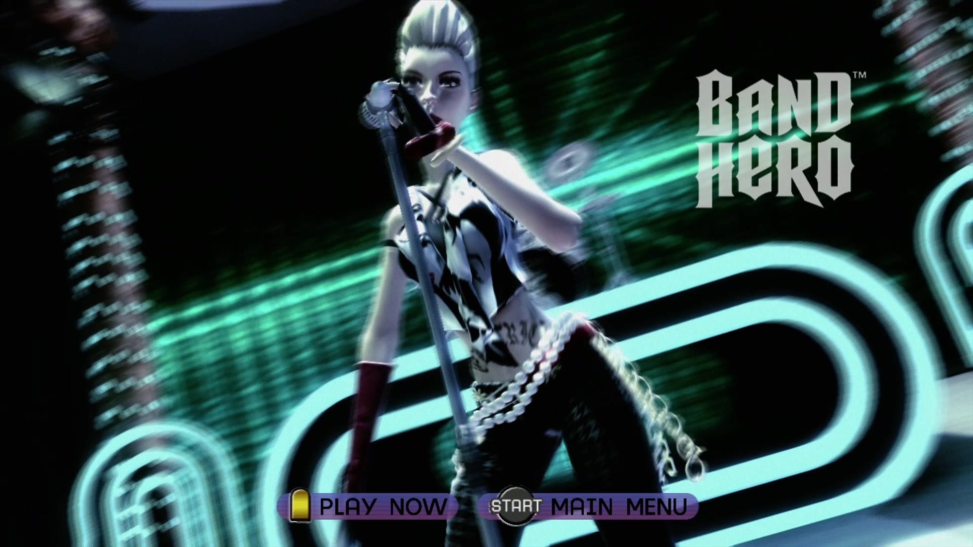 Band Hero title screen for Xbox 360